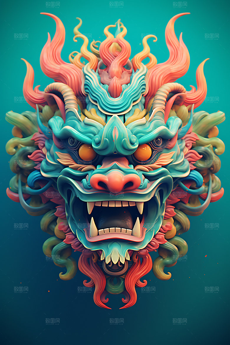 龙头艺术霸气