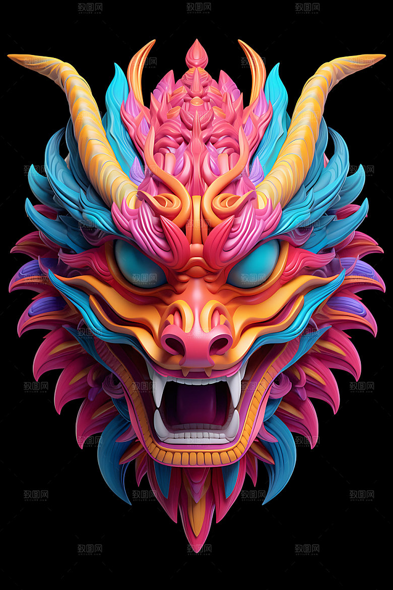 龙头风格年画