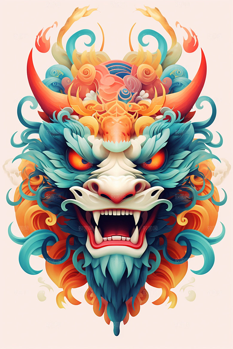 立体龙头生肖龙十二生肖效果图