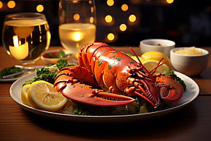 龙虾美味美食摄影图