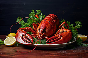 龙虾高清大餐摄影图