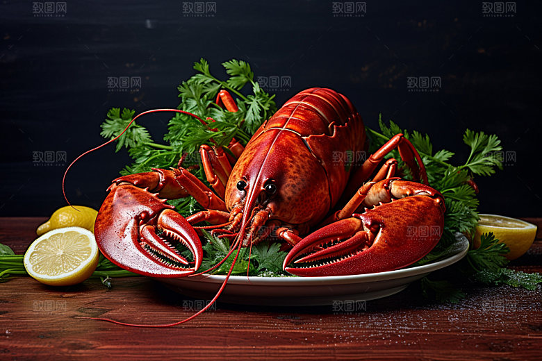 龙虾高清大餐摄影图