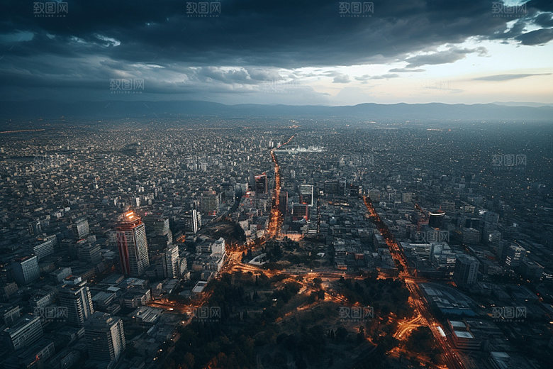 地产地块鸟瞰素材