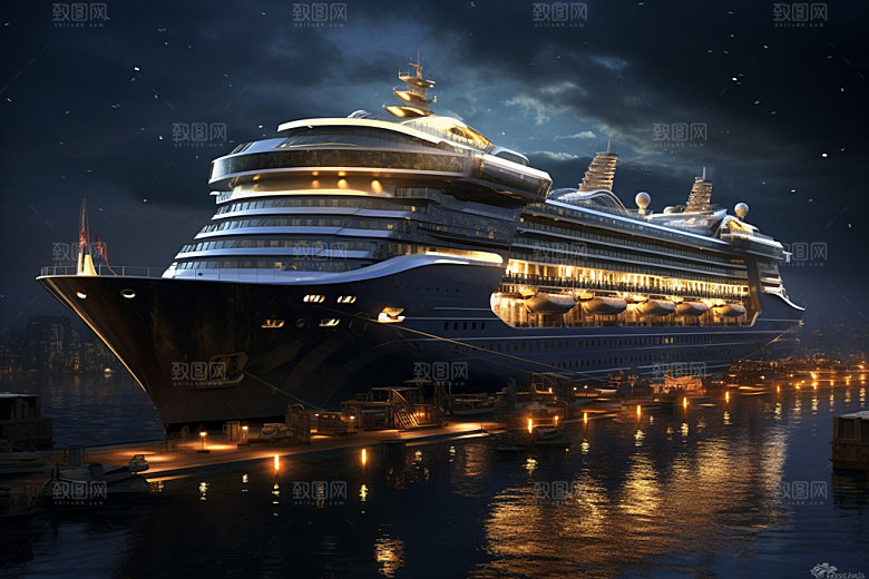 轮船客船航海素材