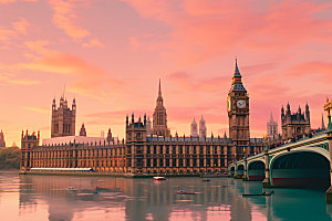英国伦敦地标景点摄影图