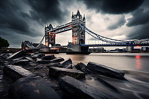 英国伦敦风光建筑摄影图