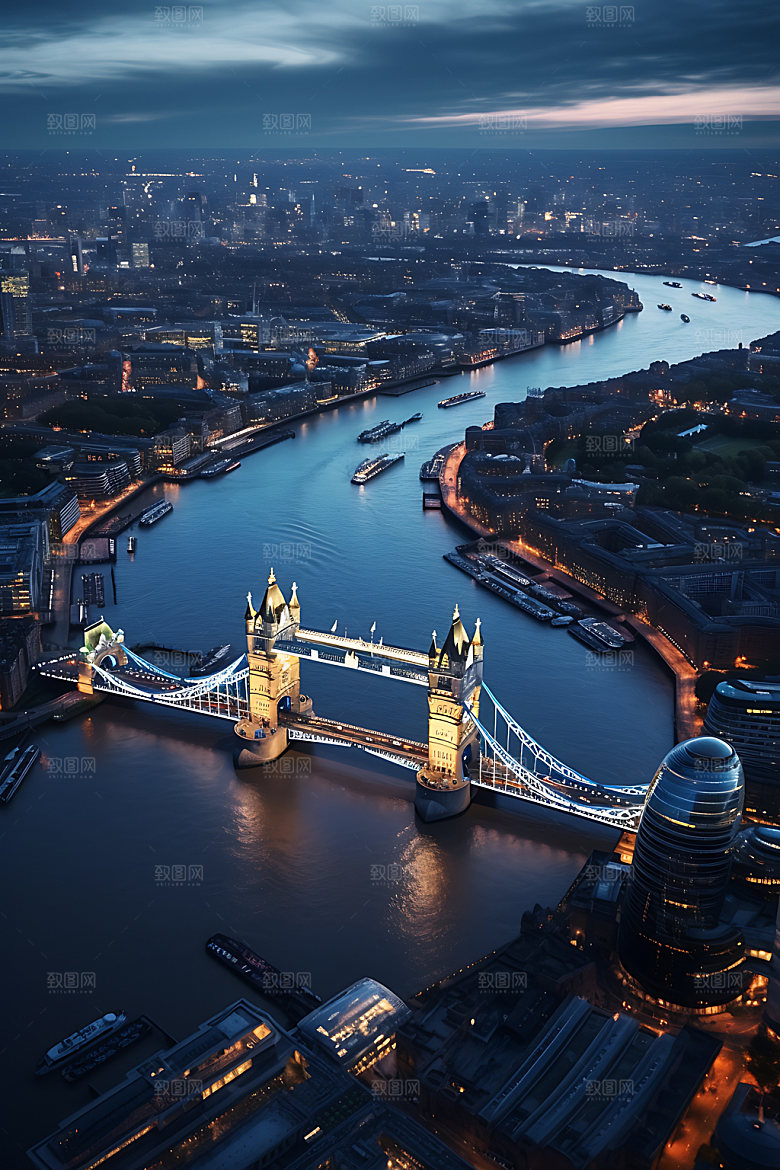 英国伦敦景点城市摄影图