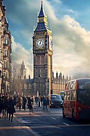 英国伦敦旅游景点摄影图