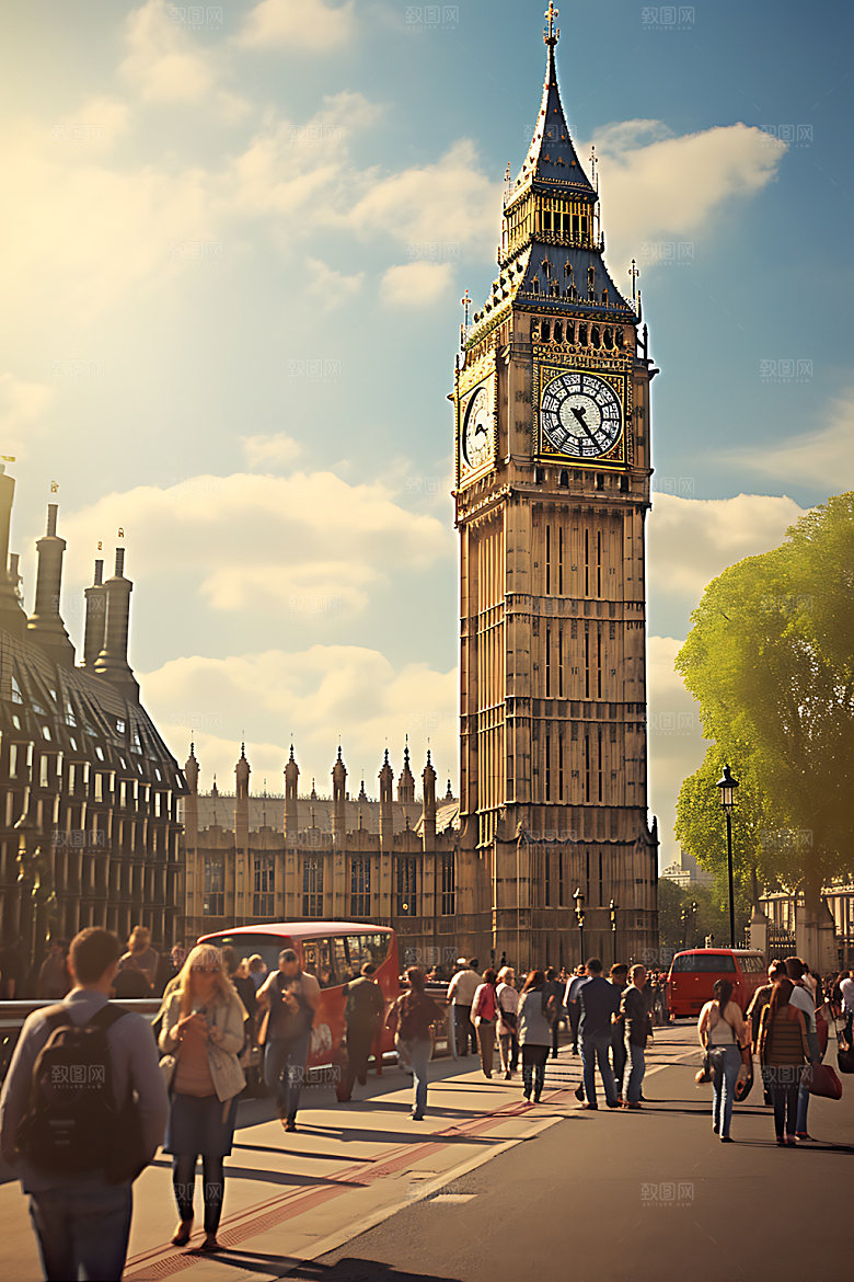 英国伦敦建筑旅游摄影图