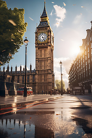 英国伦敦地标城市摄影图