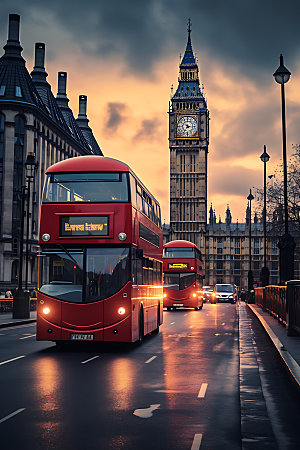 英国伦敦高清街景摄影图