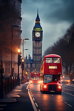 英国伦敦地标景点摄影图
