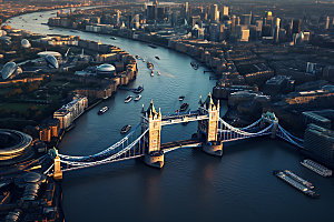 英国伦敦建筑景点摄影图