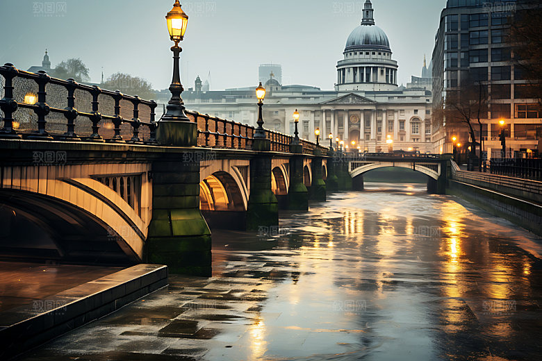 英国伦敦景点街景摄影图