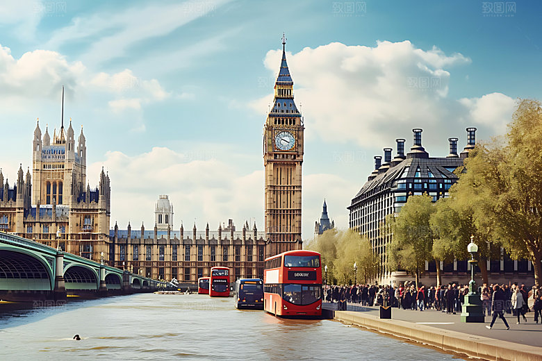 英国伦敦风光景点摄影图