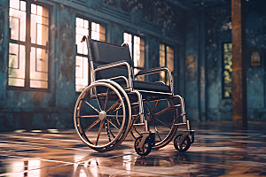 轮椅高清医疗服务模型