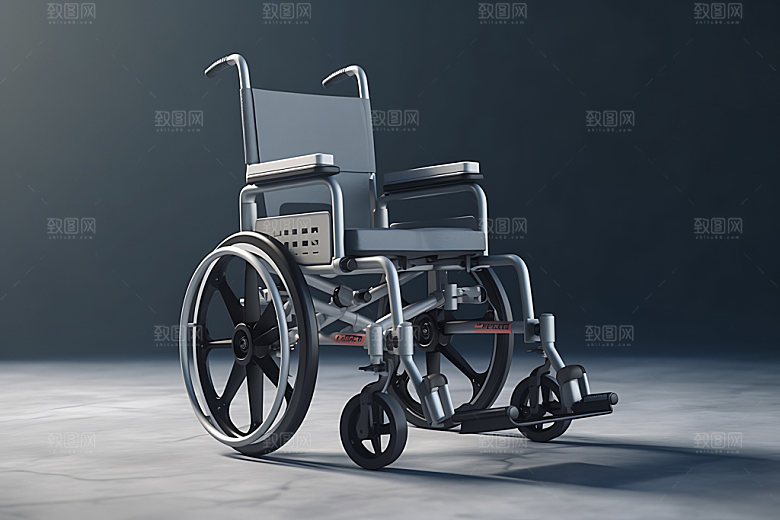 轮椅立体高清模型