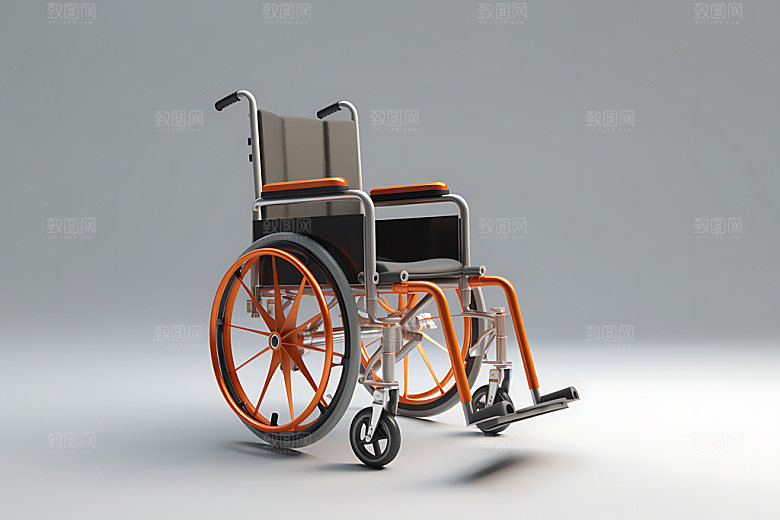 轮椅高清医疗服务模型