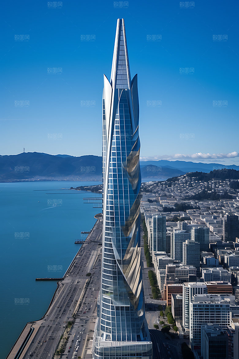 洛杉矶街景景点摄影图