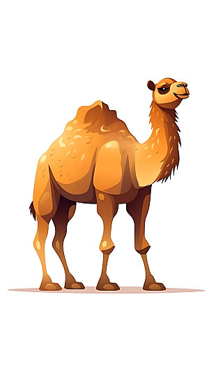 骆驼高清沙漠动物形象