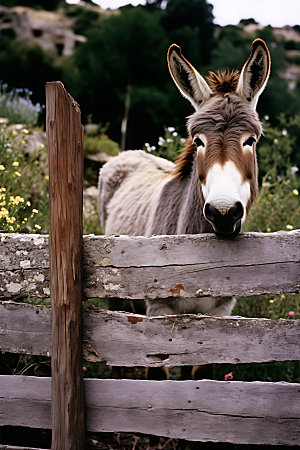 驴动物高清摄影图