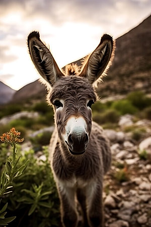 驴高清动物摄影图