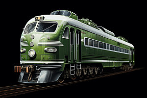 绿皮火车卧铺长途模型