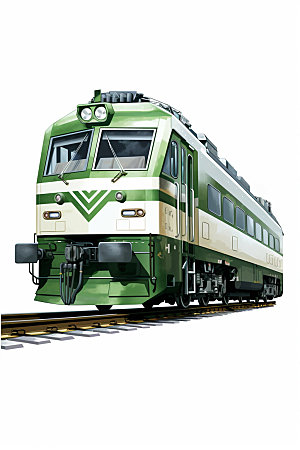 绿皮火车铁路卧铺模型