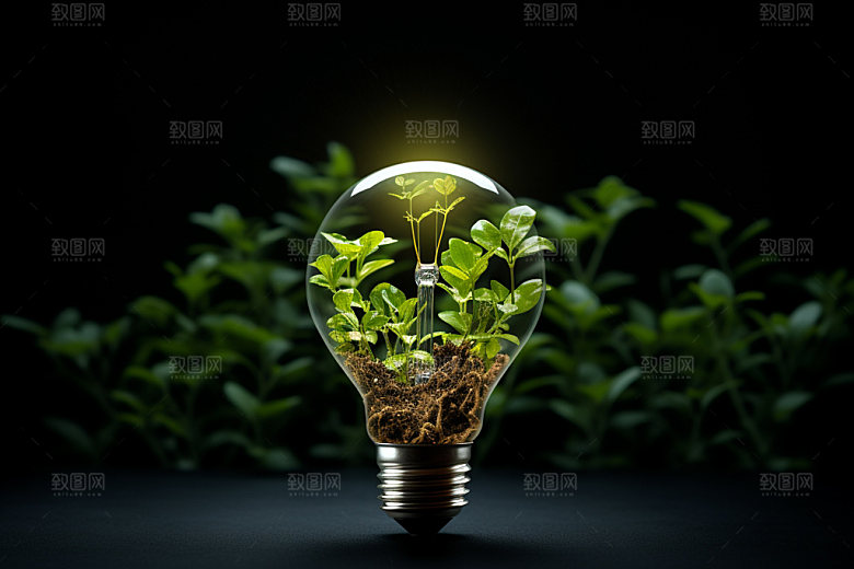 绿色环保可持续自然摄影图