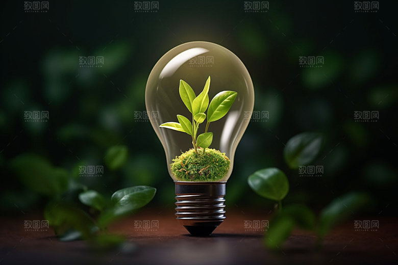 绿色环保可持续可循环摄影图