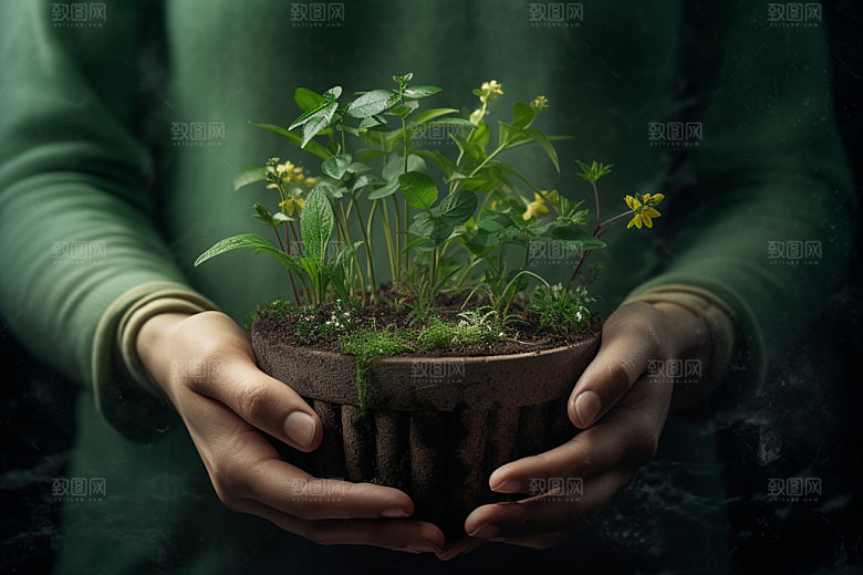 绿色环保自然生态摄影图