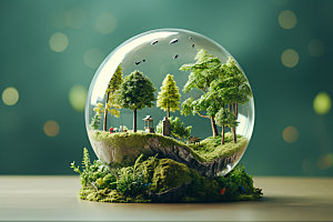 绿色环保生态自然摄影图