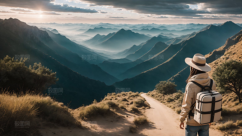 独自旅行旅游高清摄影图