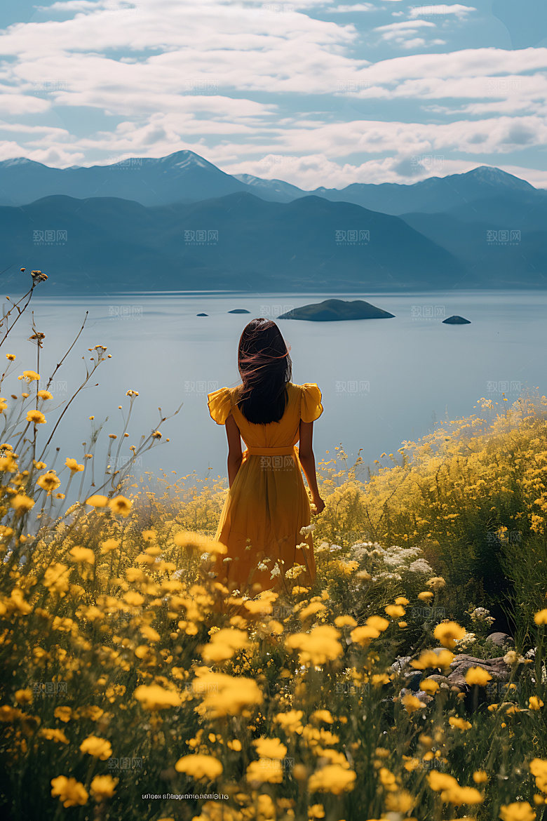 独自旅行风光高清摄影图