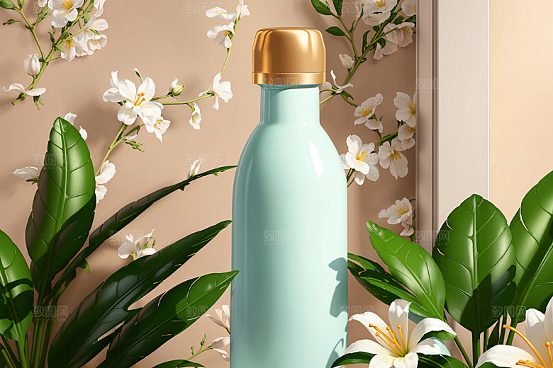 绿植插花软装鲜切花效果图