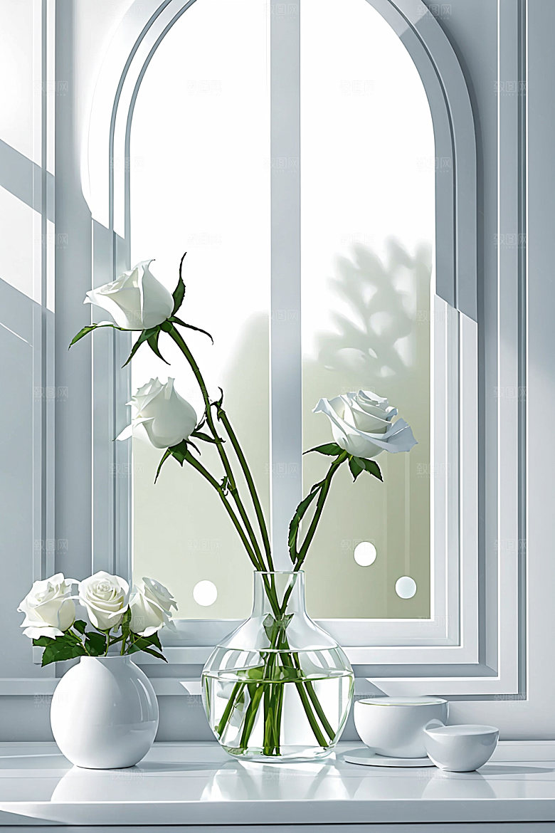 绿植插花高清简约效果图