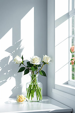 绿植插花装饰室内效果图