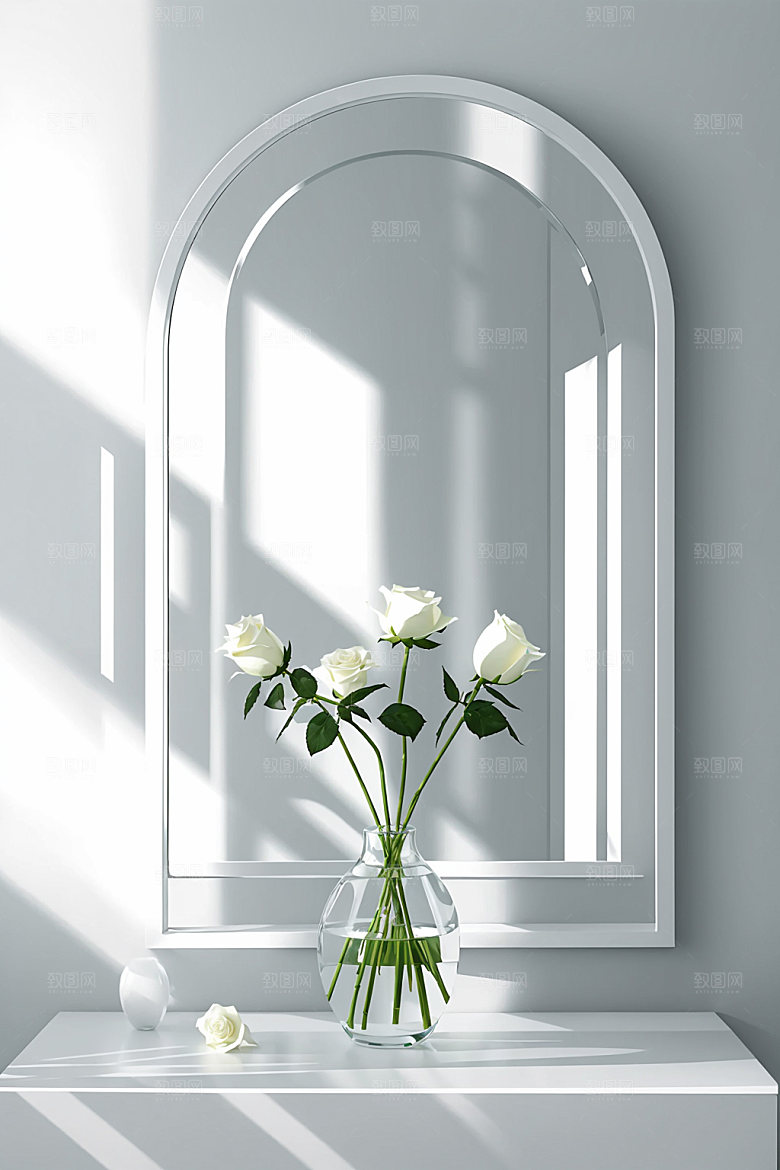 绿植插花软装简约效果图