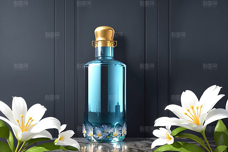 绿植插花简约水培效果图