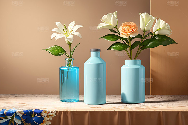 绿植插花高雅简约效果图