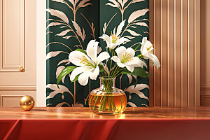 绿植插花室内装饰效果图