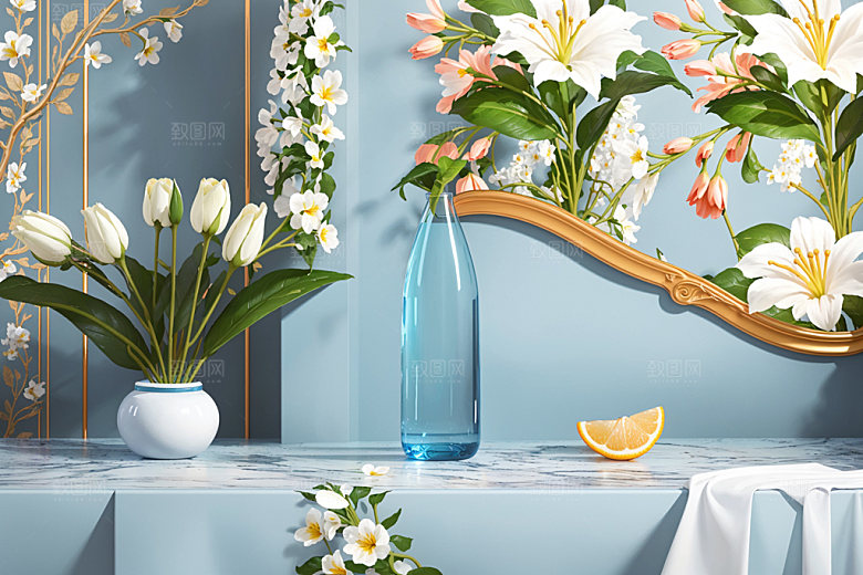 绿植插花高雅家居效果图