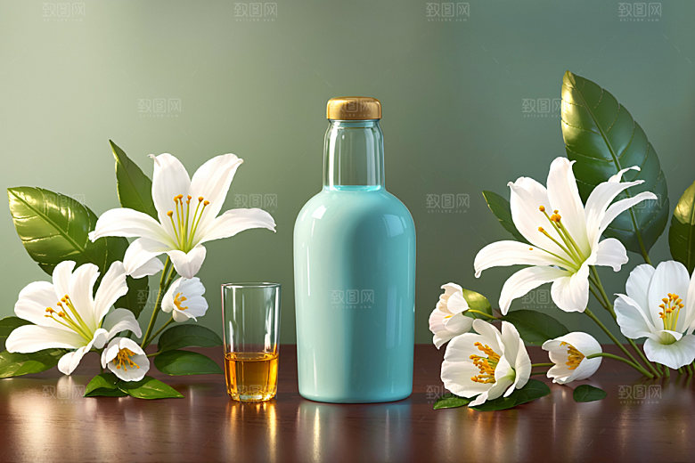 绿植插花高清装饰效果图