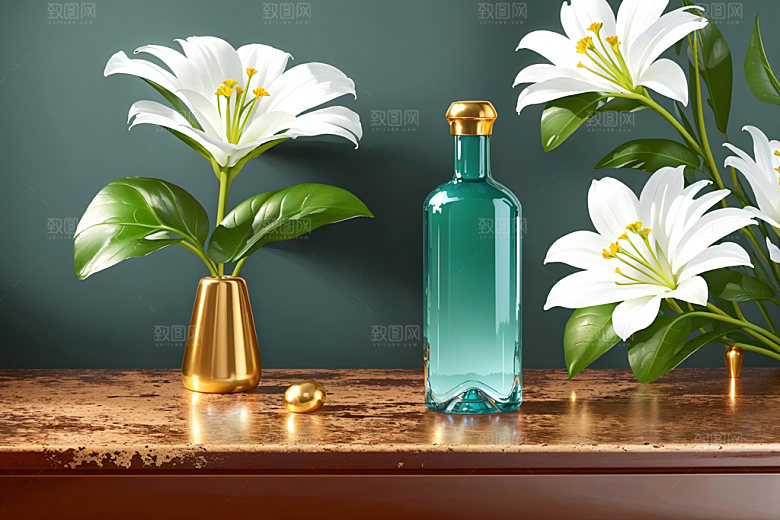 绿植插花室内水培效果图