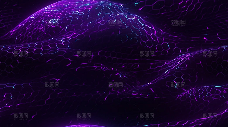 脉冲波科技感光效背景