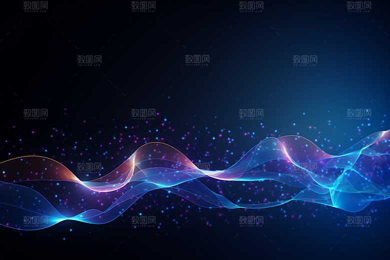脉冲高清科技感背景图