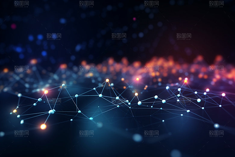 脉冲律动波纹背景图