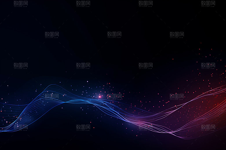 脉冲科技感光波背景图