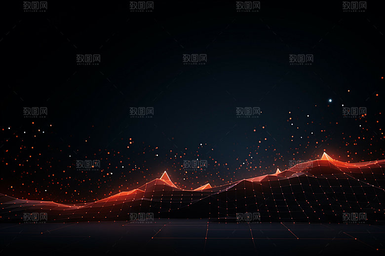 脉冲波纹光线背景图