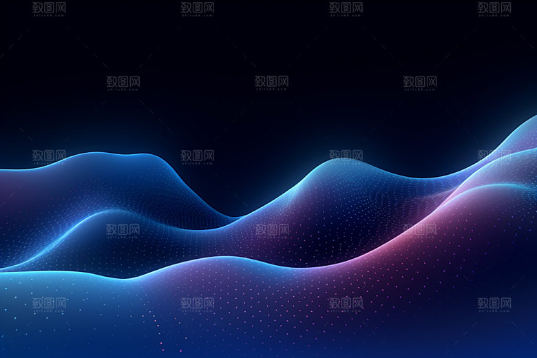 脉冲律动波纹背景图
